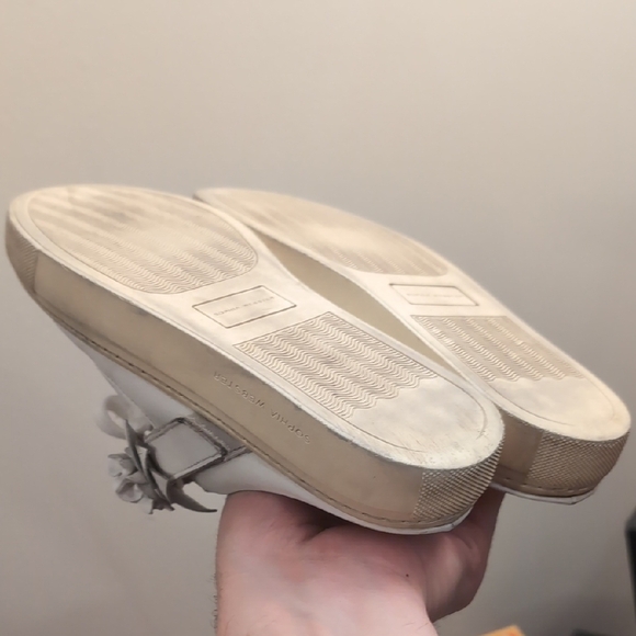 Sophia Webster Leather White Flowers Slip-on Sneakers - Picture 4 of 11